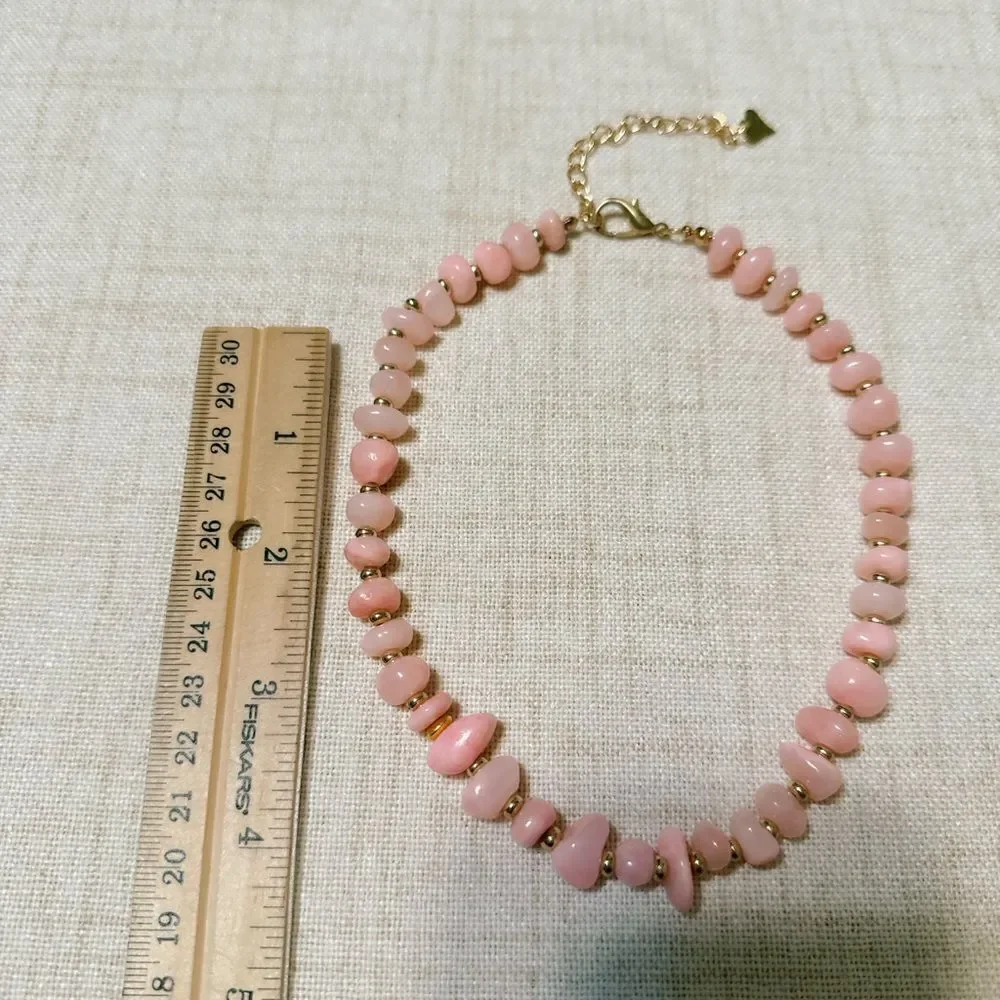 Boho summer beaded necklace M436 - Picture 4 of 4